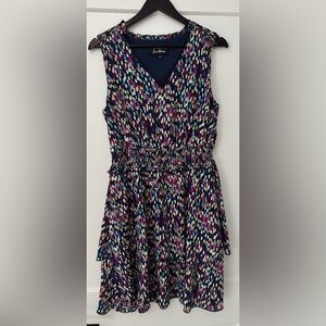 Sam Edelman Confetti Printed Smocked Dress